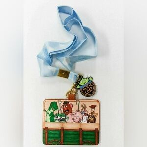 Pixar Disney Loungefly Toy Story 25th Anniversary Lanyard with Cardholder WP186